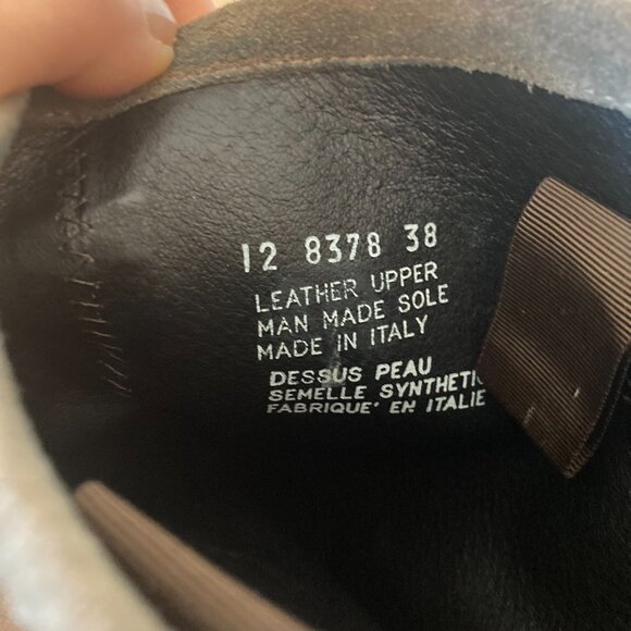 BOEMOS Grey Soft Leather Boots - EUC - Picture 9 of 12